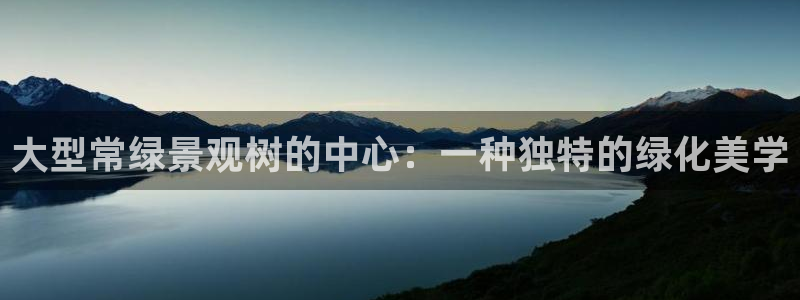 长沙天顺娱乐怎么样知乎：大型常绿景观树的中心：一种独特的绿化美学